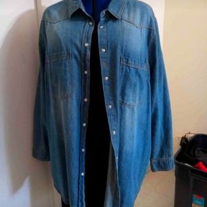 NWOT Simply Be Western Style Denim Shirt 24-26W